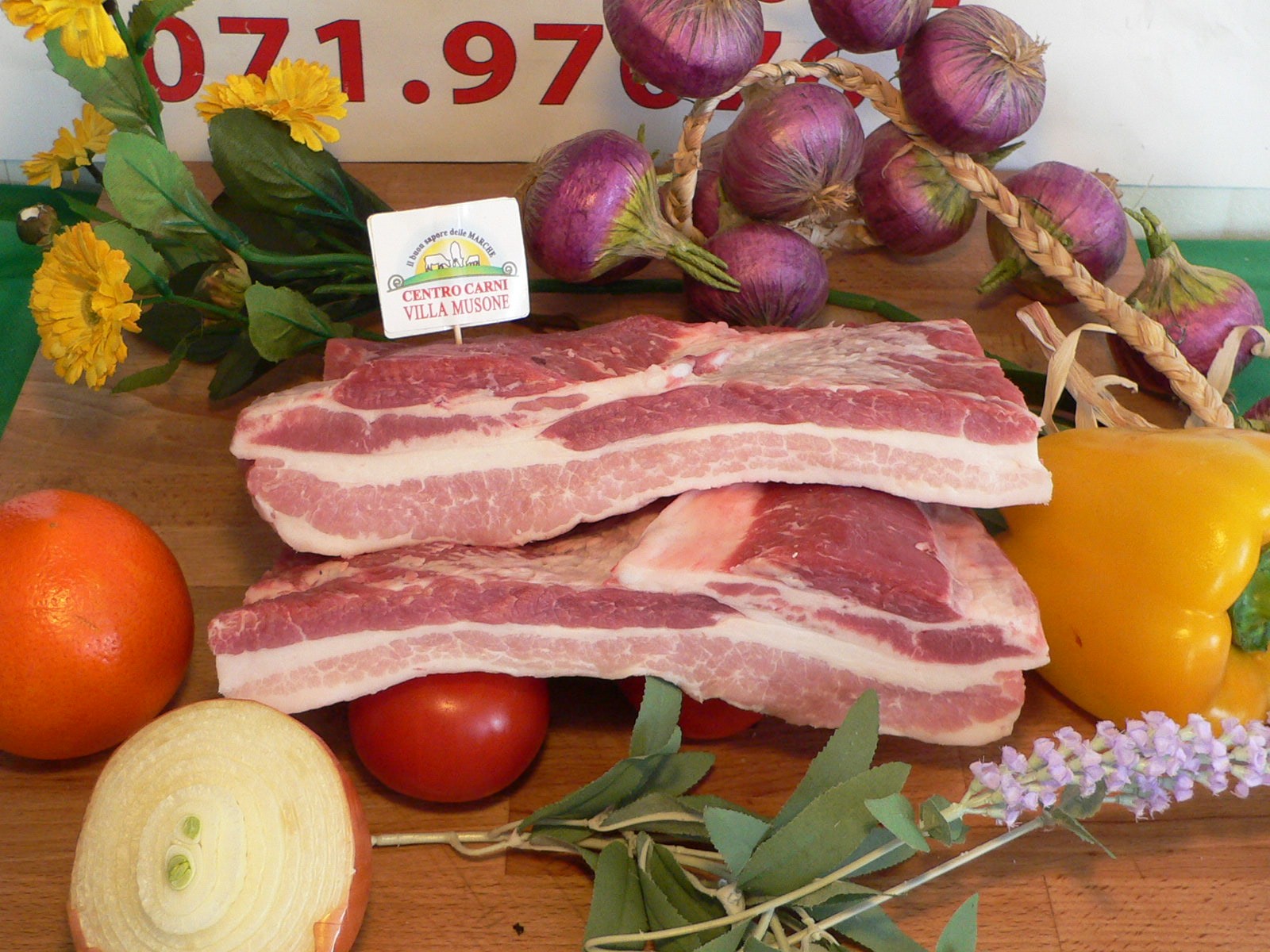 Pancetta di suino fresca